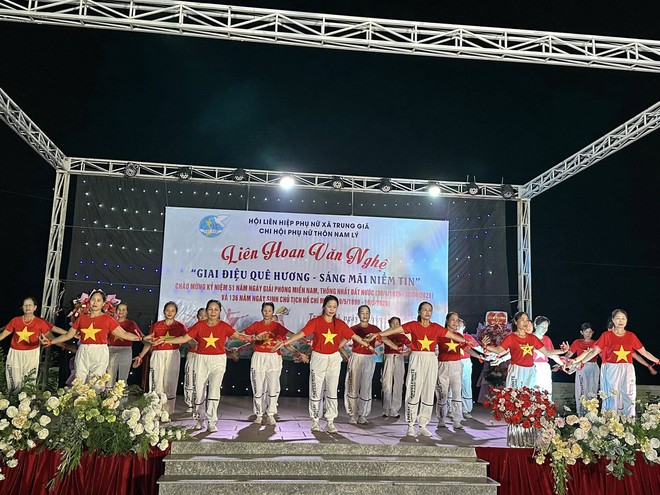 GIAI ĐIỆU QUÊ HƯƠNG- SÁNG MÃI NIỀM TIN: Lan toả khí thế tháng Tư lịch sử tại xã Trung Giã- Ảnh 7.
