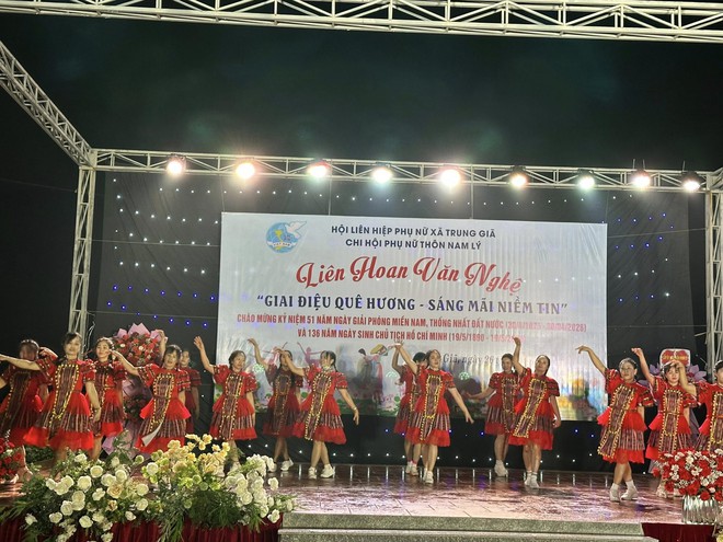 GIAI ĐIỆU QUÊ HƯƠNG- SÁNG MÃI NIỀM TIN: Lan toả khí thế tháng Tư lịch sử tại xã Trung Giã- Ảnh 10.