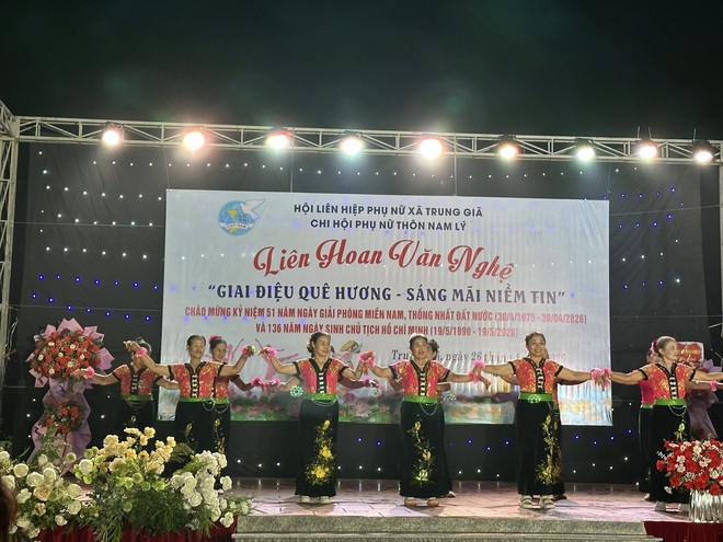 GIAI ĐIỆU QUÊ HƯƠNG- SÁNG MÃI NIỀM TIN: Lan toả khí thế tháng Tư lịch sử tại xã Trung Giã- Ảnh 12.
