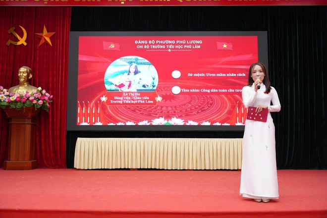 Phường Phú Lương tổ chức Hội thi Báo cáo viên, tuyên truyền viên giỏi cụm 4- Nơi thể hiện bản lĩnh tuyên truyền- Ảnh 4.