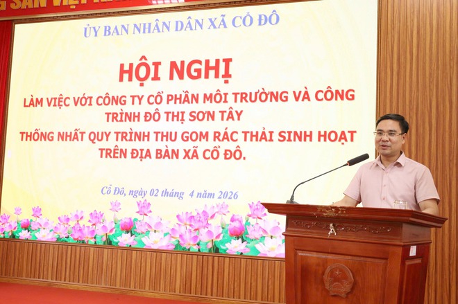 UBND XÃ CỔ ĐÔ PHỐI HỢP TỔ CHỨC HỘI NGHỊ THỐNG NHẤT QUY TRÌNH THU GOM RÁC THẢI SINH HOẠT TẠI CÁC KHU DÂN CƯ- Ảnh 1.
