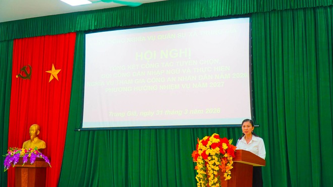 XÃ TRUNG GIÃ TỔNG KẾT CÔNG TÁC TUYỂN CHỌN, GỌI CÔNG DÂN NHẬP NGŨ NĂM 2026- Ảnh 2.