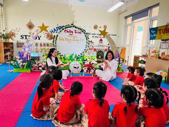 TRUNG GIÃ TỔ CHỨC KIẾN TẬP CHUYÊN ĐỀ PHÁT TRIỂN THẨM MỸ GẮN VỚI GIÁO DỤC QUYỀN CON NGƯỜI - QUYỀN TRẺ EM- Ảnh 12.