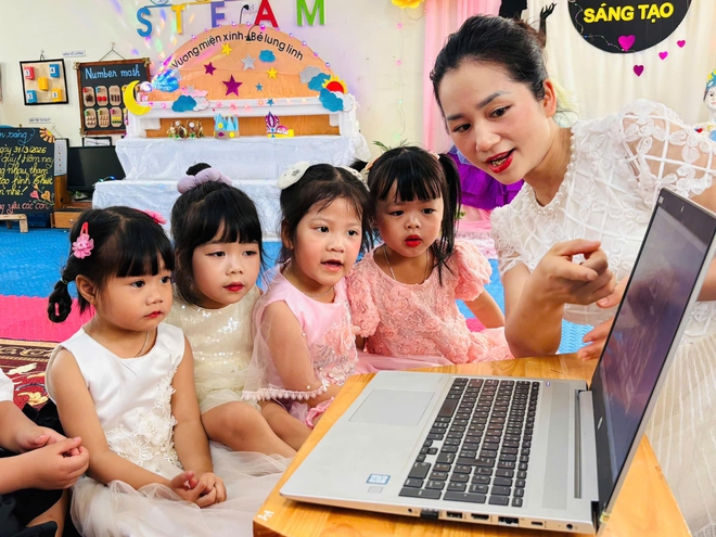 TRUNG GIÃ TỔ CHỨC KIẾN TẬP CHUYÊN ĐỀ PHÁT TRIỂN THẨM MỸ GẮN VỚI GIÁO DỤC QUYỀN CON NGƯỜI - QUYỀN TRẺ EM- Ảnh 10.