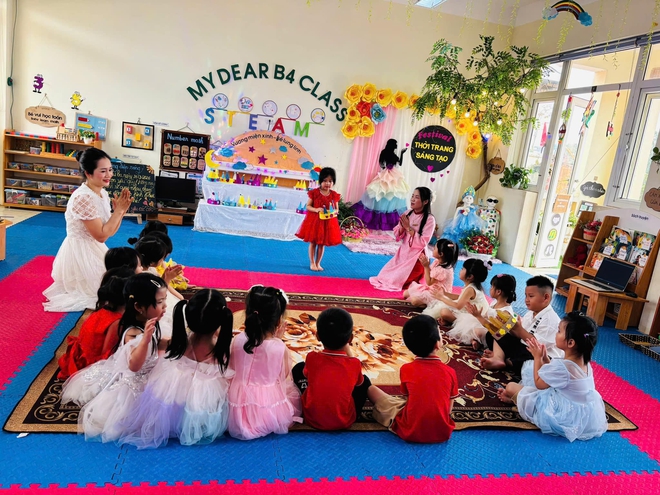 TRUNG GIÃ TỔ CHỨC KIẾN TẬP CHUYÊN ĐỀ PHÁT TRIỂN THẨM MỸ GẮN VỚI GIÁO DỤC QUYỀN CON NGƯỜI - QUYỀN TRẺ EM- Ảnh 8.