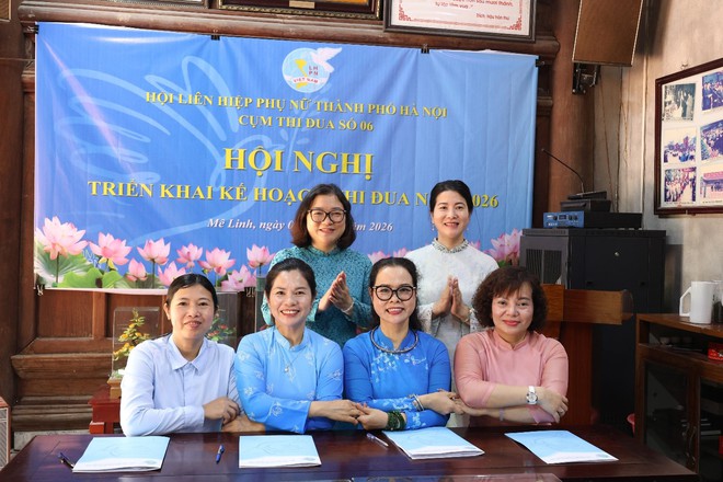 Cụm thi đua số 6 Hội LHPN thành phố Hà Nội phát động, ký giao ước thi đua năm 2026- Ảnh 3.