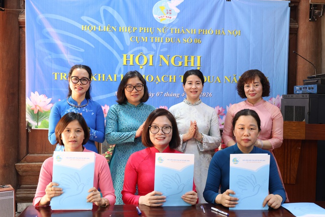 Cụm thi đua số 6 Hội LHPN thành phố Hà Nội phát động, ký giao ước thi đua năm 2026- Ảnh 5.