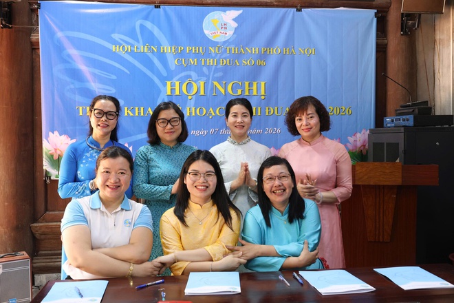Cụm thi đua số 6 Hội LHPN thành phố Hà Nội phát động, ký giao ước thi đua năm 2026- Ảnh 4.