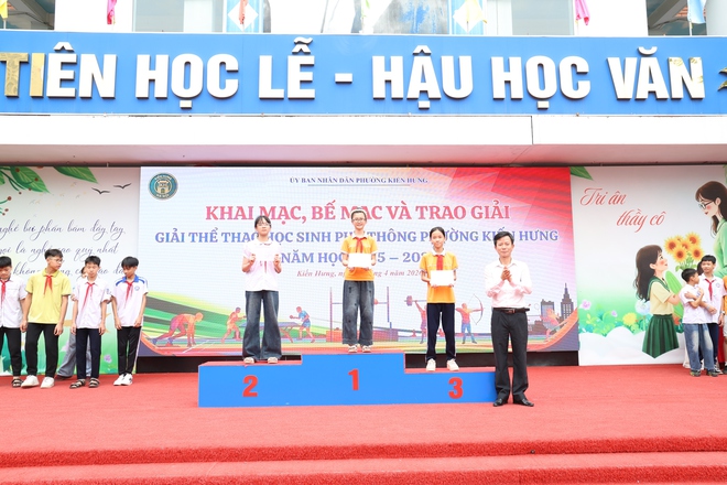 Sôi nổi Giải thể thao học sinh phường Kiến Hưng năm học 2025 - 2026- Ảnh 4.