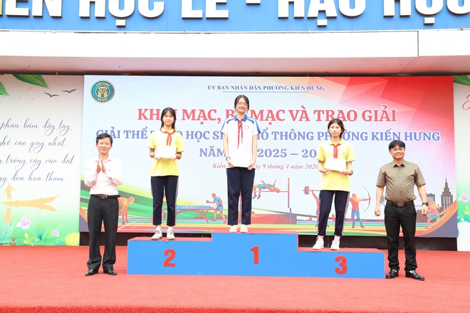 Sôi nổi Giải thể thao học sinh phường Kiến Hưng năm học 2025 - 2026- Ảnh 10.