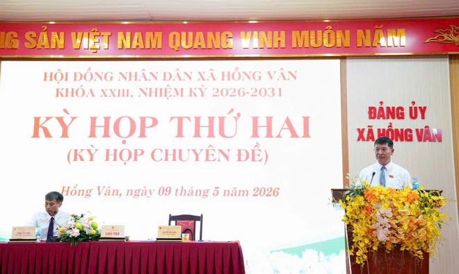 Kỳ họp thứ hai (kỳ họp chuyên đề) HĐND xã Hồng Vân khoá XXIII, nhiệm kỳ 2026 – 2031 thành công tốt đẹp- Ảnh 8.