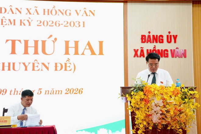 Kỳ họp thứ hai (kỳ họp chuyên đề) HĐND xã Hồng Vân khoá XXIII, nhiệm kỳ 2026 – 2031 thành công tốt đẹp- Ảnh 9.