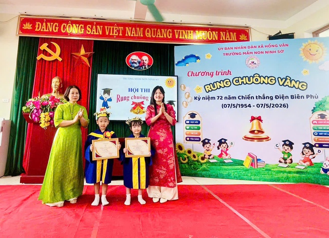 Hội thi “rung chuông vàng” ở trường mầm non Ninh Sở- Ảnh 6.