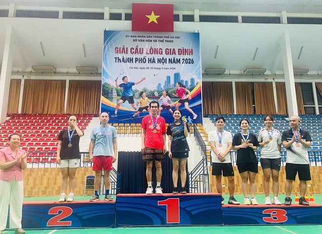 Xã Hồng Vân tham gia giải cầu lông gia đình thành phố Hà Nội năm 2026- Ảnh 1.