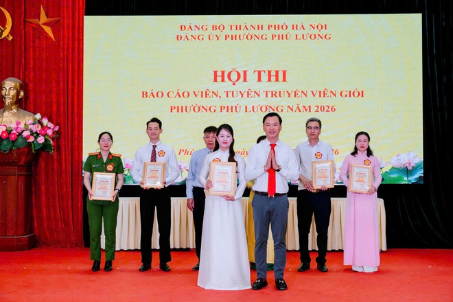 07 Thí sinh tham dự chung khảo Hội thi Báo cáo viên, tuyên truyền viên giỏi phường Phú Lương năm 2026- Ảnh 7.