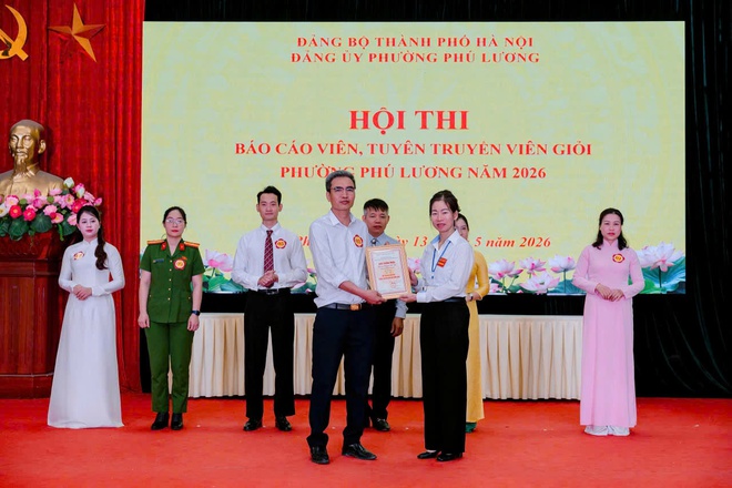 07 Thí sinh tham dự chung khảo Hội thi Báo cáo viên, tuyên truyền viên giỏi phường Phú Lương năm 2026- Ảnh 9.