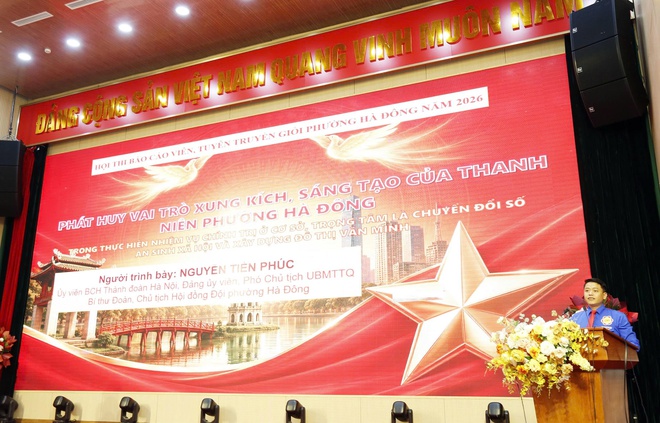 Sôi nổi Chung khảo Hội thi Báo cáo viên, Tuyên truyền viên giỏi phường Hà Đông năm 2026- Ảnh 5.