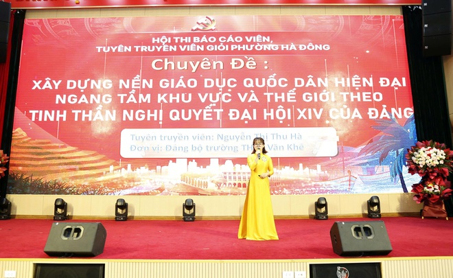 Sôi nổi Chung khảo Hội thi Báo cáo viên, Tuyên truyền viên giỏi phường Hà Đông năm 2026- Ảnh 2.