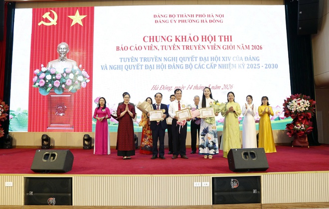 Sôi nổi Chung khảo Hội thi Báo cáo viên, Tuyên truyền viên giỏi phường Hà Đông năm 2026- Ảnh 11.