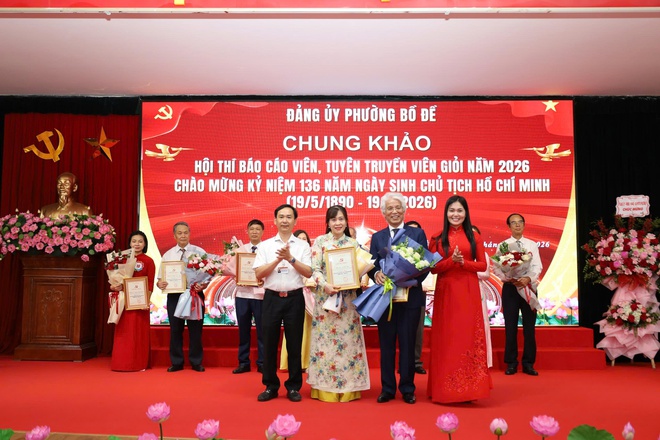 PHƯỜNG BỒ ĐỀ: TỔ CHỨC THÀNH CÔNG HỘI THI BÁO CÁO VIÊN, TUYÊN TRUYỀN VIÊN GIỎI NĂM 2026- Ảnh 10.