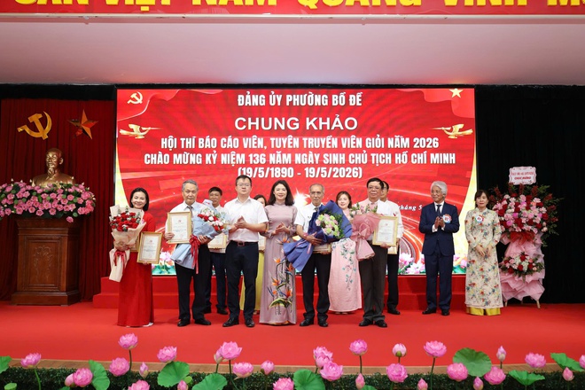 PHƯỜNG BỒ ĐỀ: TỔ CHỨC THÀNH CÔNG HỘI THI BÁO CÁO VIÊN, TUYÊN TRUYỀN VIÊN GIỎI NĂM 2026- Ảnh 12.