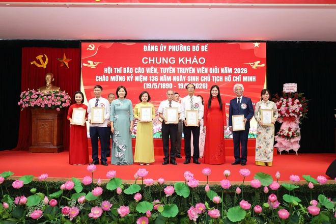 PHƯỜNG BỒ ĐỀ: TỔ CHỨC THÀNH CÔNG HỘI THI BÁO CÁO VIÊN, TUYÊN TRUYỀN VIÊN GIỎI NĂM 2026- Ảnh 6.