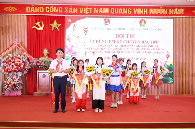HỘI ĐỒNG ĐỘI XÃ CỔ ĐÔ TỔ CHỨC HỘI THI “CHÚNG EM KỂ CHUYỆN BÁC HỒ” NĂM HỌC 2025 – 2026- Ảnh 8.