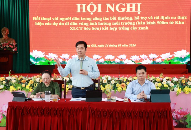 XÃ TRUNG GIÃ: TỔ CHỨC ĐỐI THOẠI VỚI CÁC HỘ DÂN LIÊN QUAN ĐẾN DỰ ÁN DI DÂN VÙNG ẢNH HƯỞNG MÔI TRƯỜNG BÃI RÁC NAM SƠN- Ảnh 8.