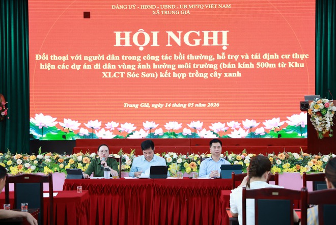XÃ TRUNG GIÃ: TỔ CHỨC ĐỐI THOẠI VỚI CÁC HỘ DÂN LIÊN QUAN ĐẾN DỰ ÁN DI DÂN VÙNG ẢNH HƯỞNG MÔI TRƯỜNG BÃI RÁC NAM SƠN- Ảnh 9.