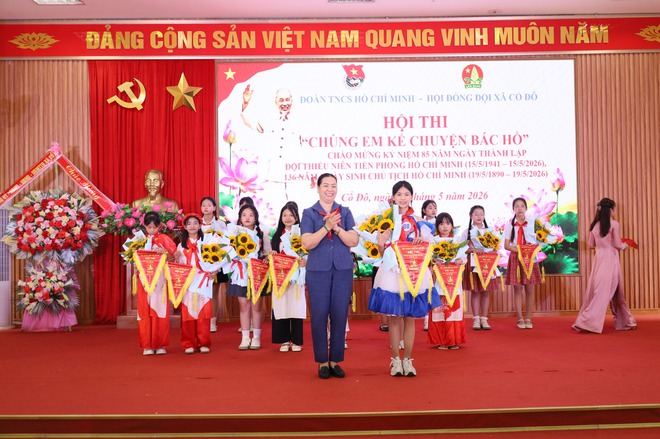 HỘI ĐỒNG ĐỘI XÃ CỔ ĐÔ TỔ CHỨC HỘI THI “CHÚNG EM KỂ CHUYỆN BÁC HỒ” NĂM HỌC 2025 – 2026- Ảnh 6.