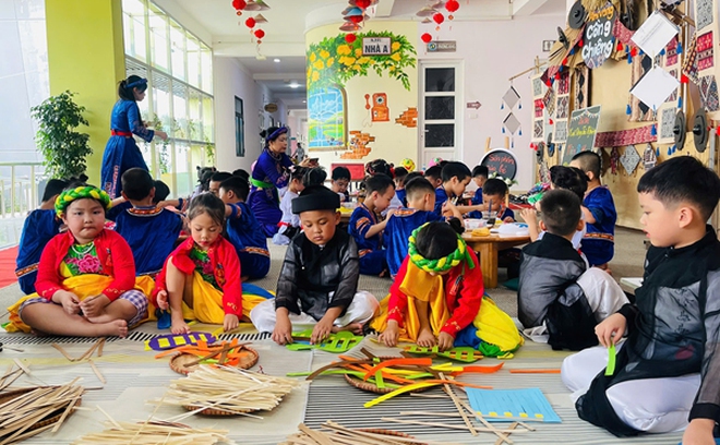 Tưng bừng “Ngày hội giao lưu văn hóa các dân tộc và hội nhập” tại Trường Mầm non Tân Hội B- Ảnh 5.