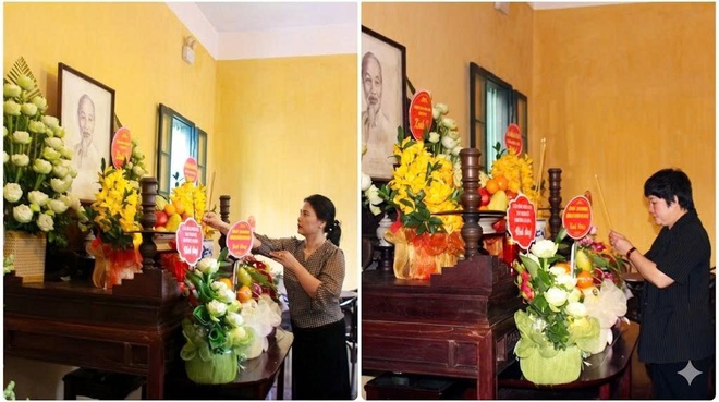 Đảng ủy- HĐND- UBND- UB MTTQ Việt Nam phường Hà Đông dâng hương tại nhà lưu niệm Bác Hồ- Ảnh 3.