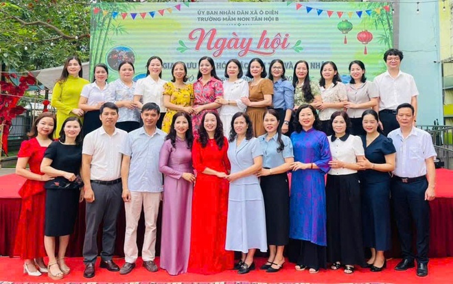Tưng bừng “Ngày hội giao lưu văn hóa các dân tộc và hội nhập” tại Trường Mầm non Tân Hội B- Ảnh 11.