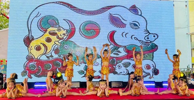 Tưng bừng “Ngày hội giao lưu văn hóa các dân tộc và hội nhập” tại Trường Mầm non Tân Hội B- Ảnh 14.