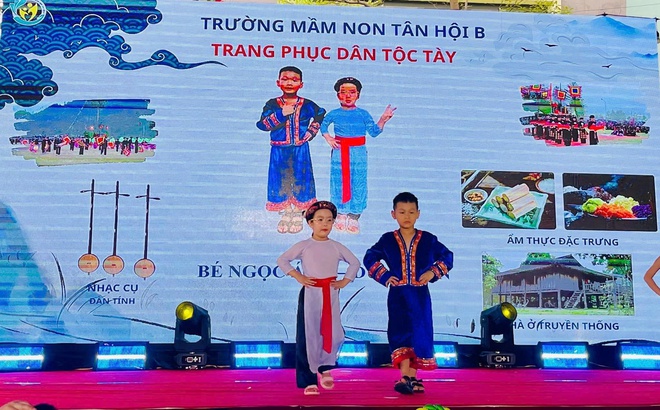 Tưng bừng “Ngày hội giao lưu văn hóa các dân tộc và hội nhập” tại Trường Mầm non Tân Hội B- Ảnh 16.
