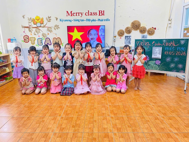 Trường mầm non Ninh Sở tổ chức các hoạt động kỷ niệm 136 năm ngày sinh chủ tịch hồ chí minh (19/5/1890 – 19/5/2026) - Ảnh 3.