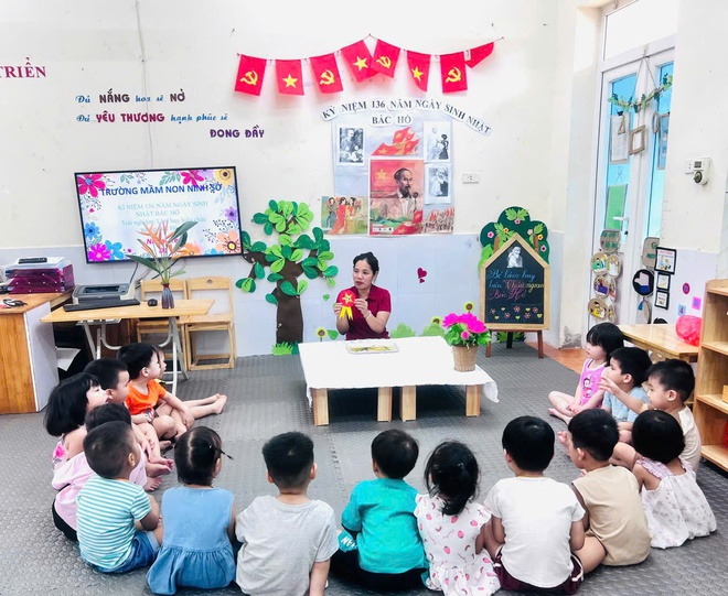 Trường mầm non Ninh Sở tổ chức các hoạt động kỷ niệm 136 năm ngày sinh chủ tịch hồ chí minh (19/5/1890 – 19/5/2026) - Ảnh 6.