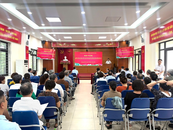 Phường Khương Đình tổ chức hội nghị triển khai Kế hoạch giải phóng mặt bằng Dự án đầu tư hạ tầng kỹ thuật xung quanh hồ Rẻ Quạt- Ảnh 3.