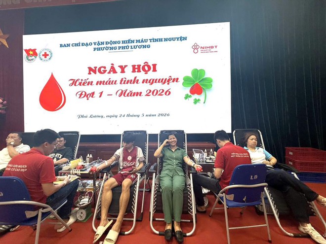 Phường Phú Lương tiếp nhận 214 đơn vị máu tại Ngày hội hiến máu tình nguyện đợt 1 năm 2026- Ảnh 2.