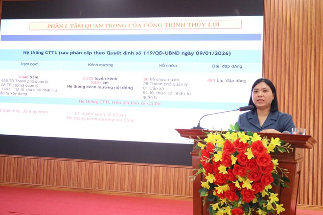 CHI CỤC THỦY LỢI VÀ PHÒNG, CHỐNG THIÊN TAI HÀ NỘI TUYÊN TRUYỀN PHÁP LUẬT VỀ ĐÊ ĐIỀU, THỦY LỢI VÀ PHÒNG, CHỐNG THIÊN TAI TẠI XÃ CỔ ĐÔ- Ảnh 3.