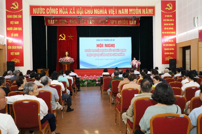 Phường Bồ Đề tổ chức hội nghị tuyên truyền về dự án đầu tư xây dựng trục cảnh quan Đại lộ Sông Hồng- Ảnh 5.
