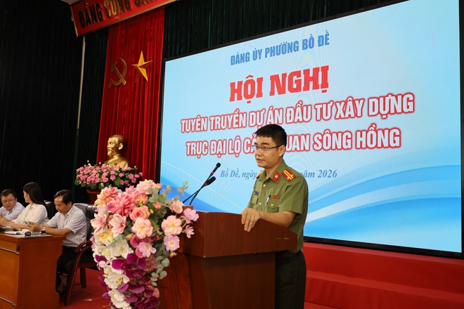 Phường Bồ Đề tổ chức hội nghị tuyên truyền về dự án đầu tư xây dựng trục cảnh quan Đại lộ Sông Hồng- Ảnh 12.