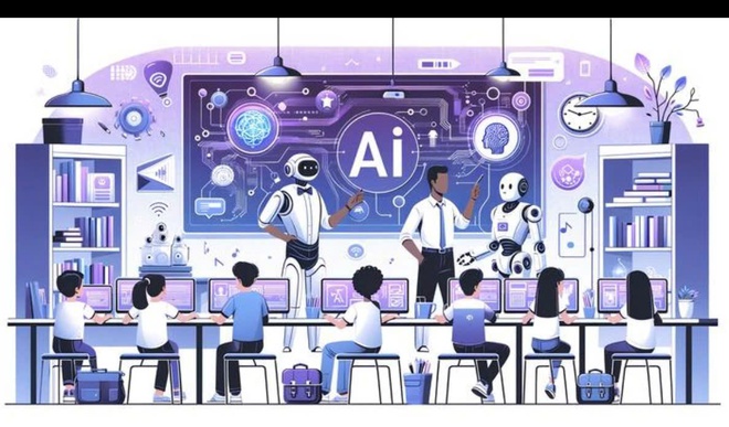 THÍ ĐIỂM GIÁO DỤC AI Ở CẤP TIỂU HỌC: HỌC SINH XÃ BÌNH MINH HÀO HỨNG TIẾP CẬN CÔNG NGHỆ MỚI- Ảnh 8.