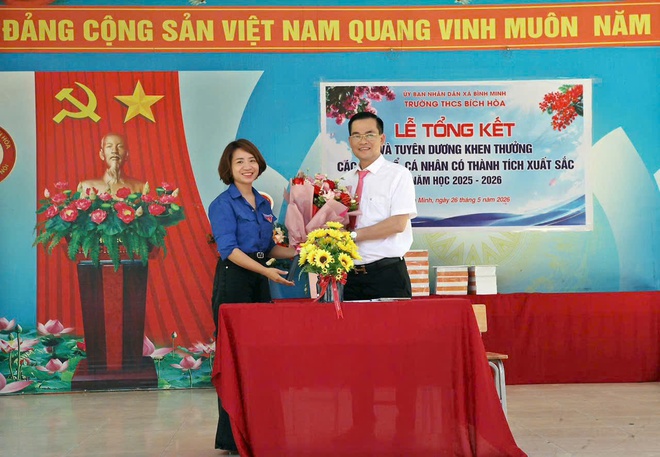 TRƯỜNG THCS BÍCH HÒA TỔ CHỨC LỄ TỔNG KẾT NĂM HỌC 2025 – 2026 ĐONG ĐẦY CẢM XÚC VÀ TỰ HÀO- Ảnh 15.
