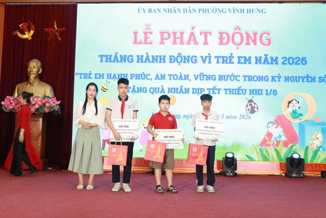 PHƯỜNG VĨNH HƯNG TỔ CHỨC LỄ PHÁT ĐỘNG
THÁNG HÀNH ĐỘNG VÌ TRẺ EM VÀ KHAI MẠC HÈ NĂM 2026- Ảnh 11.