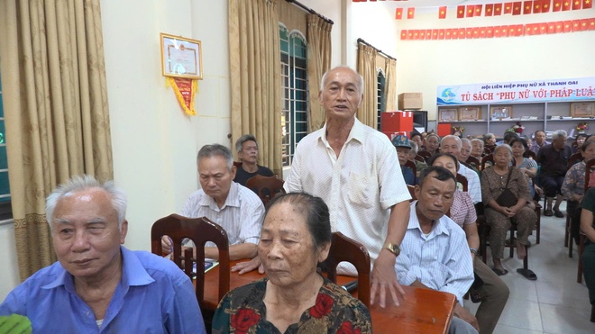 Cán bộ, hội viên nông dân thôn Kim Bài được tuyên truyền công tác giải phóng mặt bằng Dự án Khu đô thị thể thao Olympic- Ảnh 4.