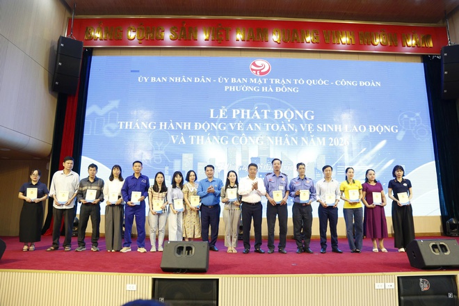 Phường Hà Đông phát động Tháng An toàn, vệ sinh lao động và Tháng Công nhân năm 2026- Ảnh 3.