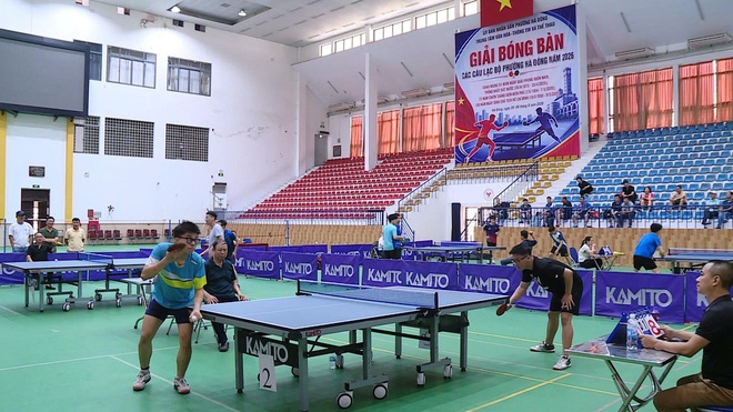 Sôi nổi Giải bóng bàn các câu lạc bộ phường Hà Đông năm 2026- Ảnh 1.