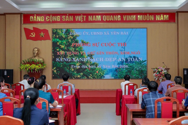 Xã Yên Bài tổ chức hội nghị Sơ kết và trao giải Cuộc thi "Xây dựng thôn, xóm, ngõ sáng - xanh - sạch - đẹp - an toàn" quý I năm 2026- Ảnh 2.