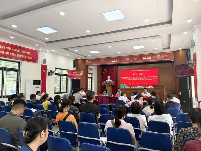 Phường Khương Đình tổ chức lấy ý kiến nhân dân về phương án bồi thường, hỗ trợ, tái định cư dự án đường vành đai 2,5
- Ảnh 3.
